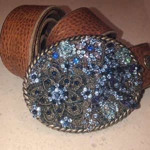 Gorgeous Swarovski Crystal belt buckle